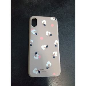 kate spade cell phone case breezy floral iPhone Xs tan pink polka dots & flower